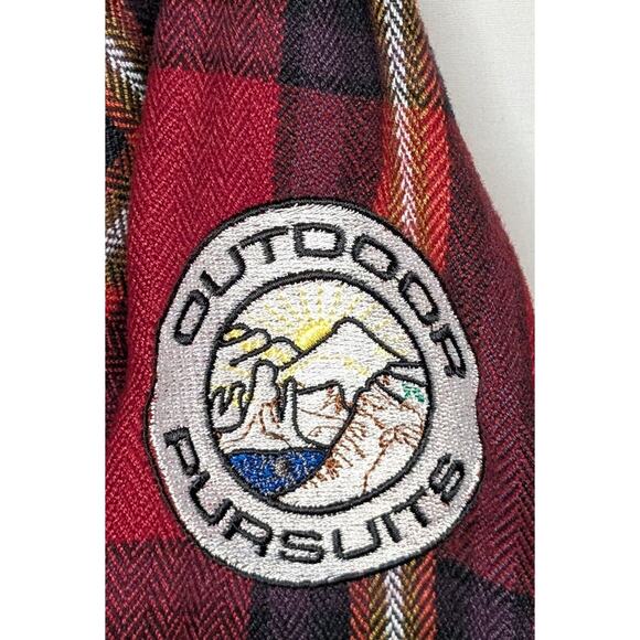 Mens Outdoor Research Feedback Red Plaid Flannel Shirt NWOT Large - Picture 5 of 7
